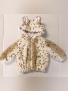 Restoration Hardware RH BABY Snow Leopard Halloween Costume Jacket 18m/2T